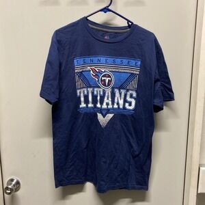 Navy blue Tennessee Titans cotton T-shirt Triple Peak
